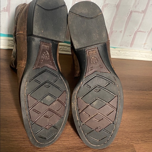 Ariat Women’s Heritage Stockman Driftwood Brown Western Boots 9.5B - Picture 6 of 11